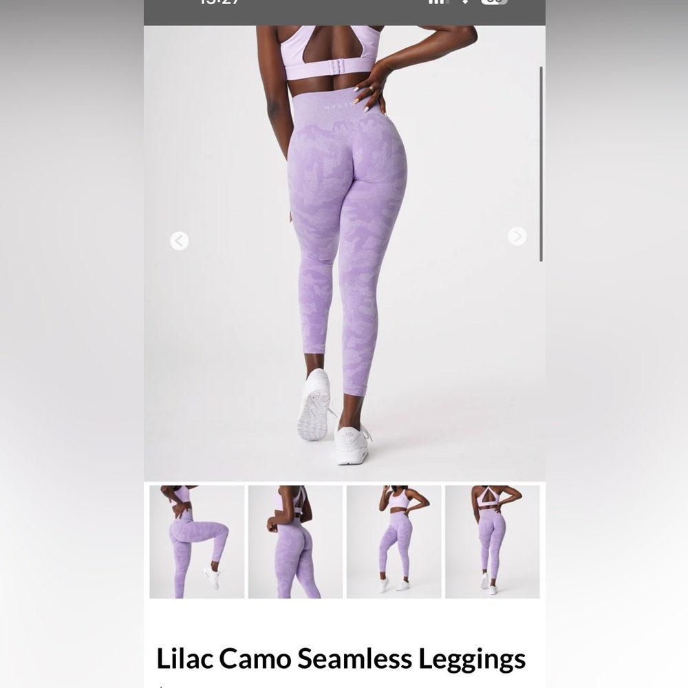 NVGTN Lilac Camo Seamless Leggings